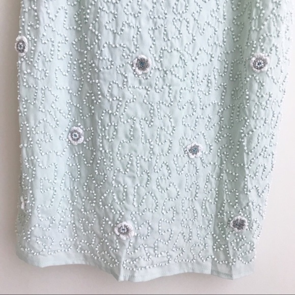 Forever21 mint green and white beaded dress - Picture 6 of 7